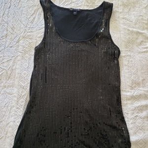Black Sequin Tank